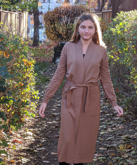 Long Cardigan - Brown