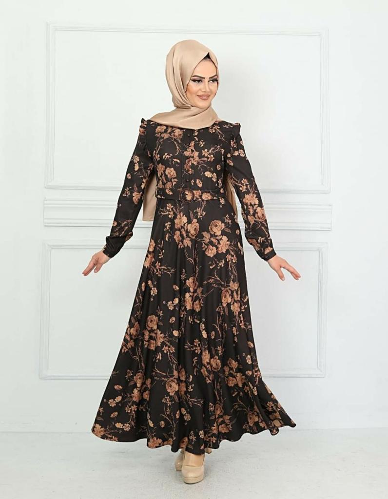 Full sleeve, classic collar winter dress