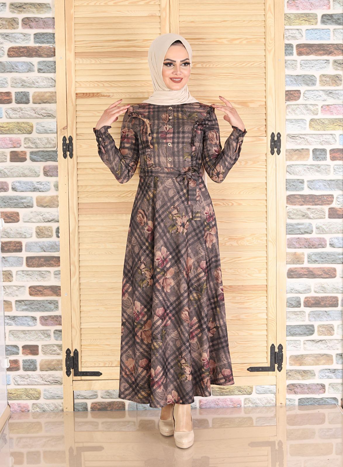 Full sleeve, classic collar winter dress