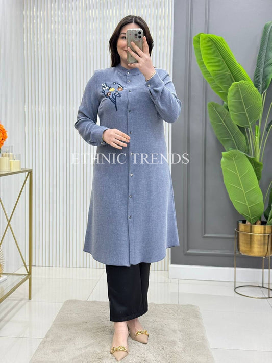 Bahar Mood Tunic - Blue