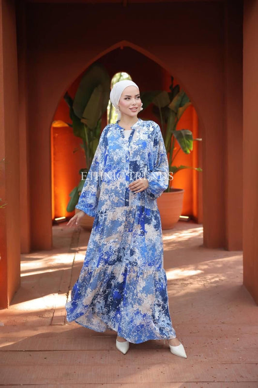 Rana Linen dress - Blue