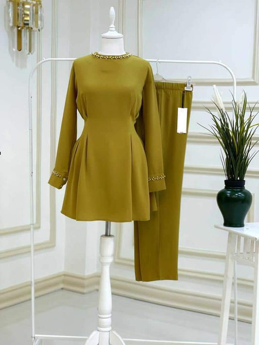 Two piece barberry peplum