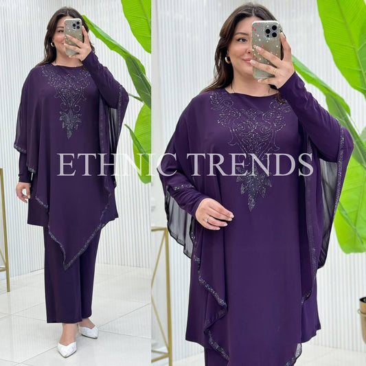 Night out Kaftan set - Purple