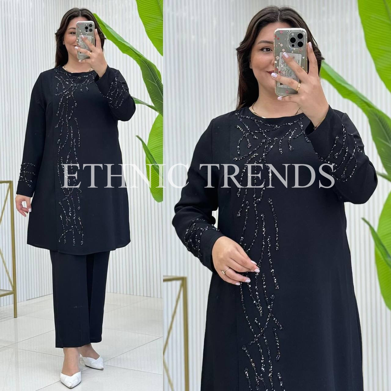 Starry Formal Co-ord Set - Black