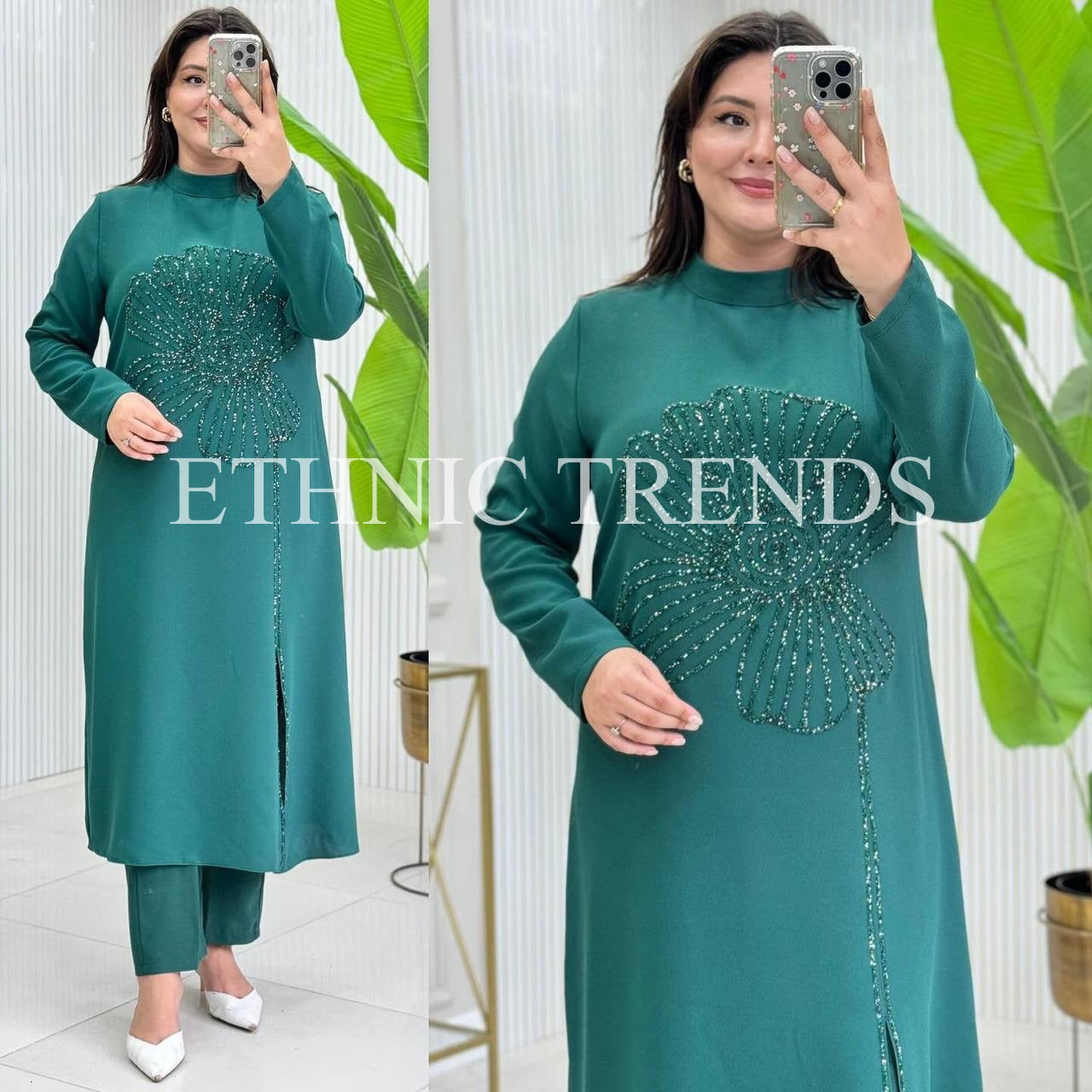 Long party coord - Green