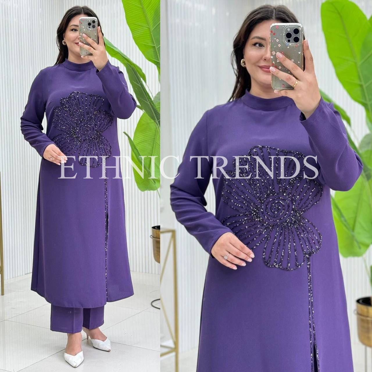 Long party coord - Purple