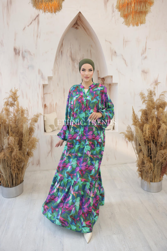 Derya Linen Dress - Green