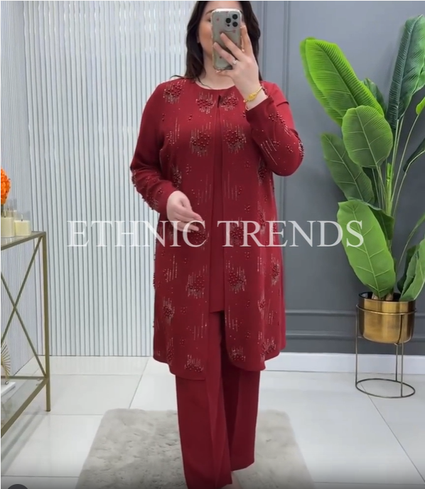 Pearl Glow 2 piece set - Red