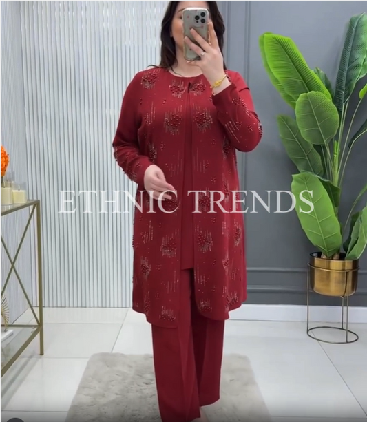 Pearl Glow 2 piece set - Red