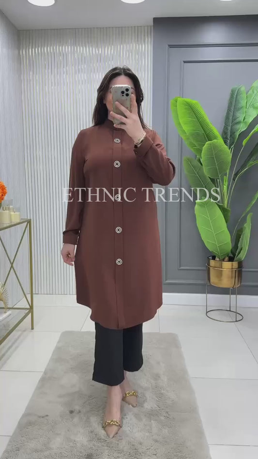 Evening Calm Tunic - Brown