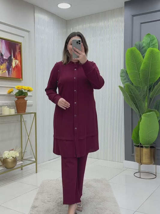 Kaya winter set - Maroon