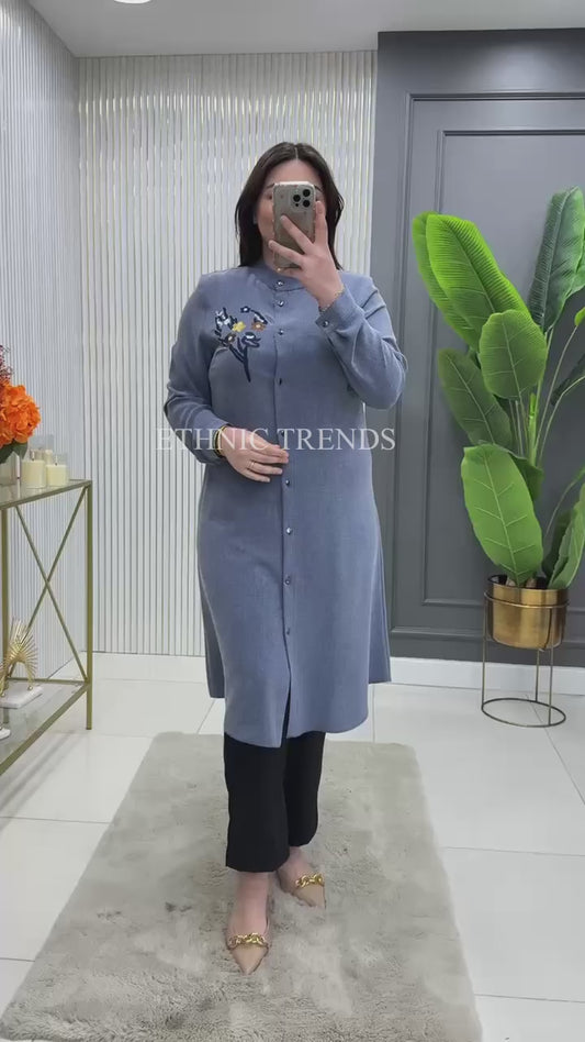 Bahar Mood Tunic - Blue