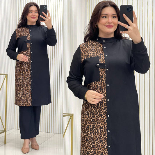 Half Leopard Print