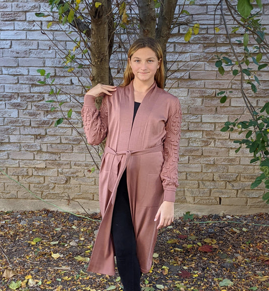 Long Cardigan - Pink