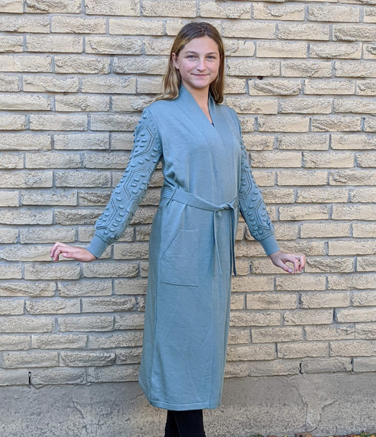 Long Cardigan - Light Green