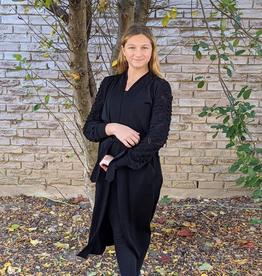 Long Cardigan - Black
