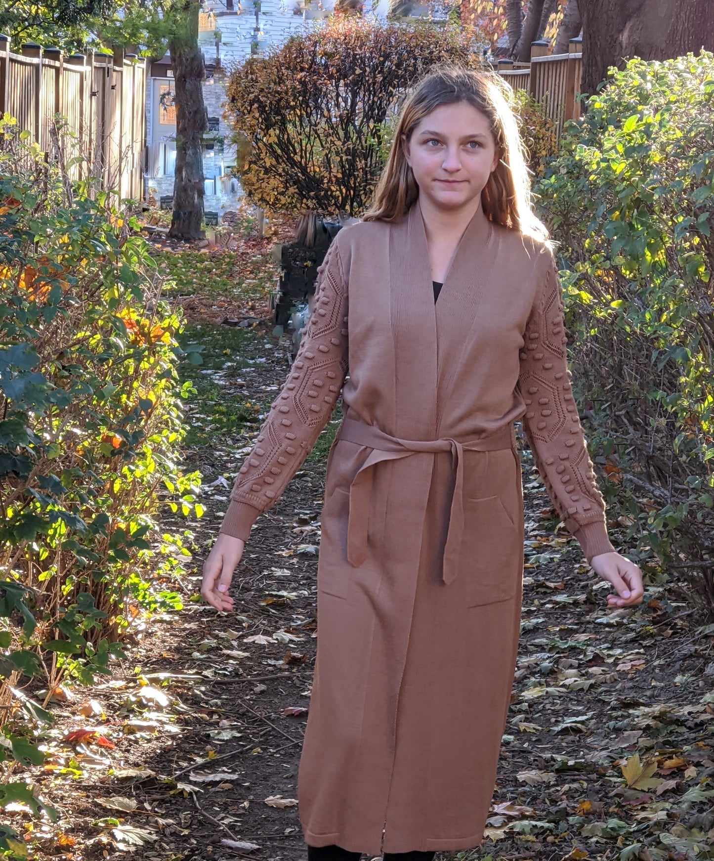Long Cardigan - Brown