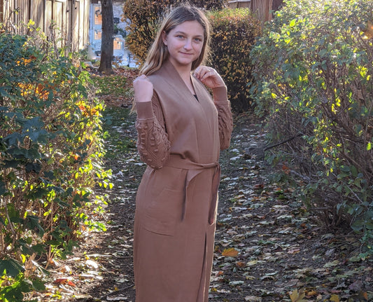 Long Cardigan - Brown