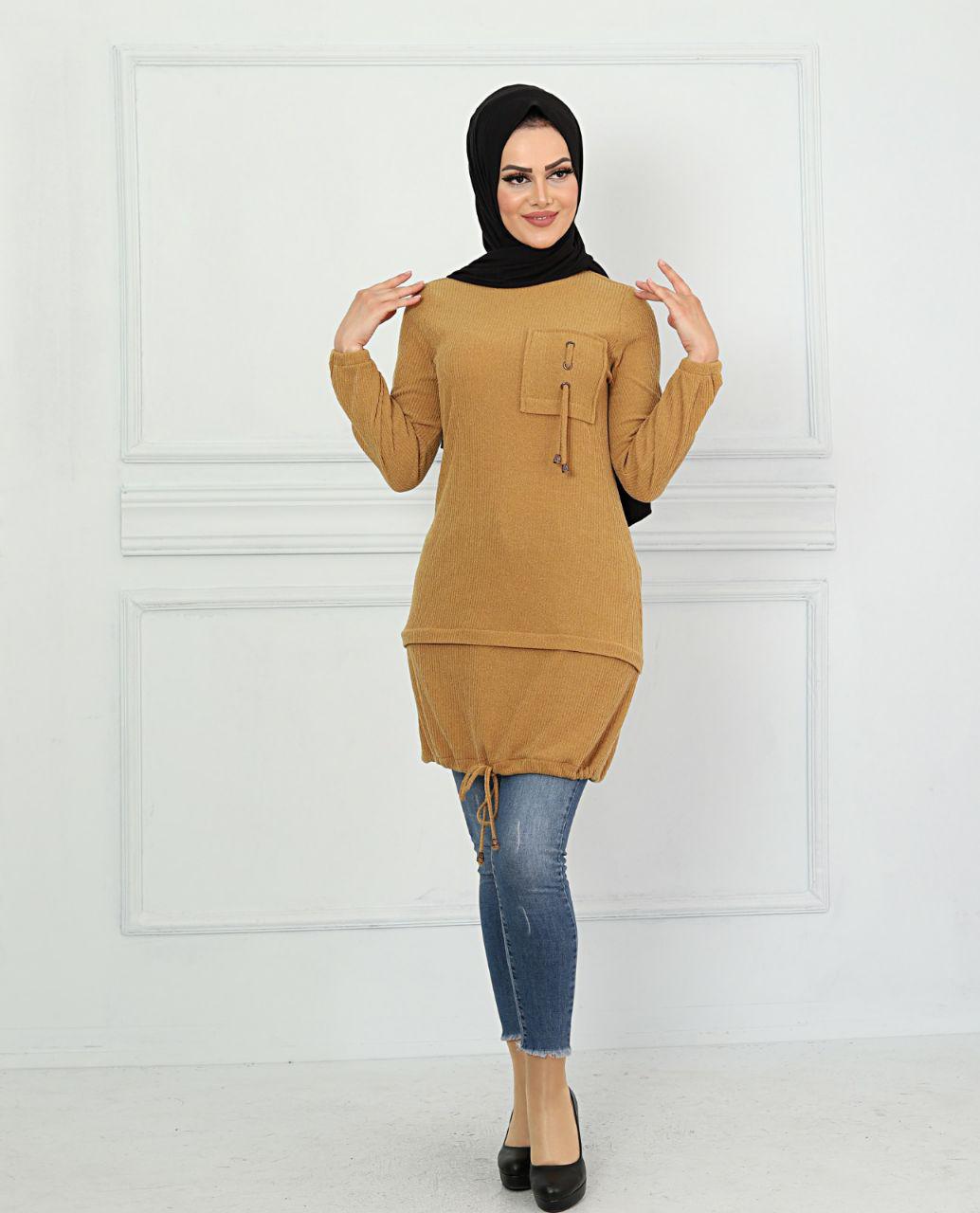 Tunic Sweater with draw string